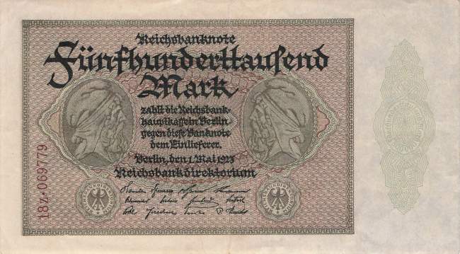 500000 Mark 1923 ro.87f Z